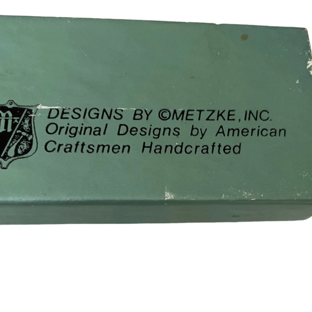 Vintage METZKE Pewter 3 Blind Mice Cheese Knife and Mouse cheese pick 1977